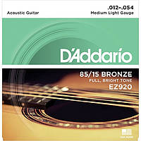 Струны для акустической гитары D*ADDARIO EZ-920 bronze