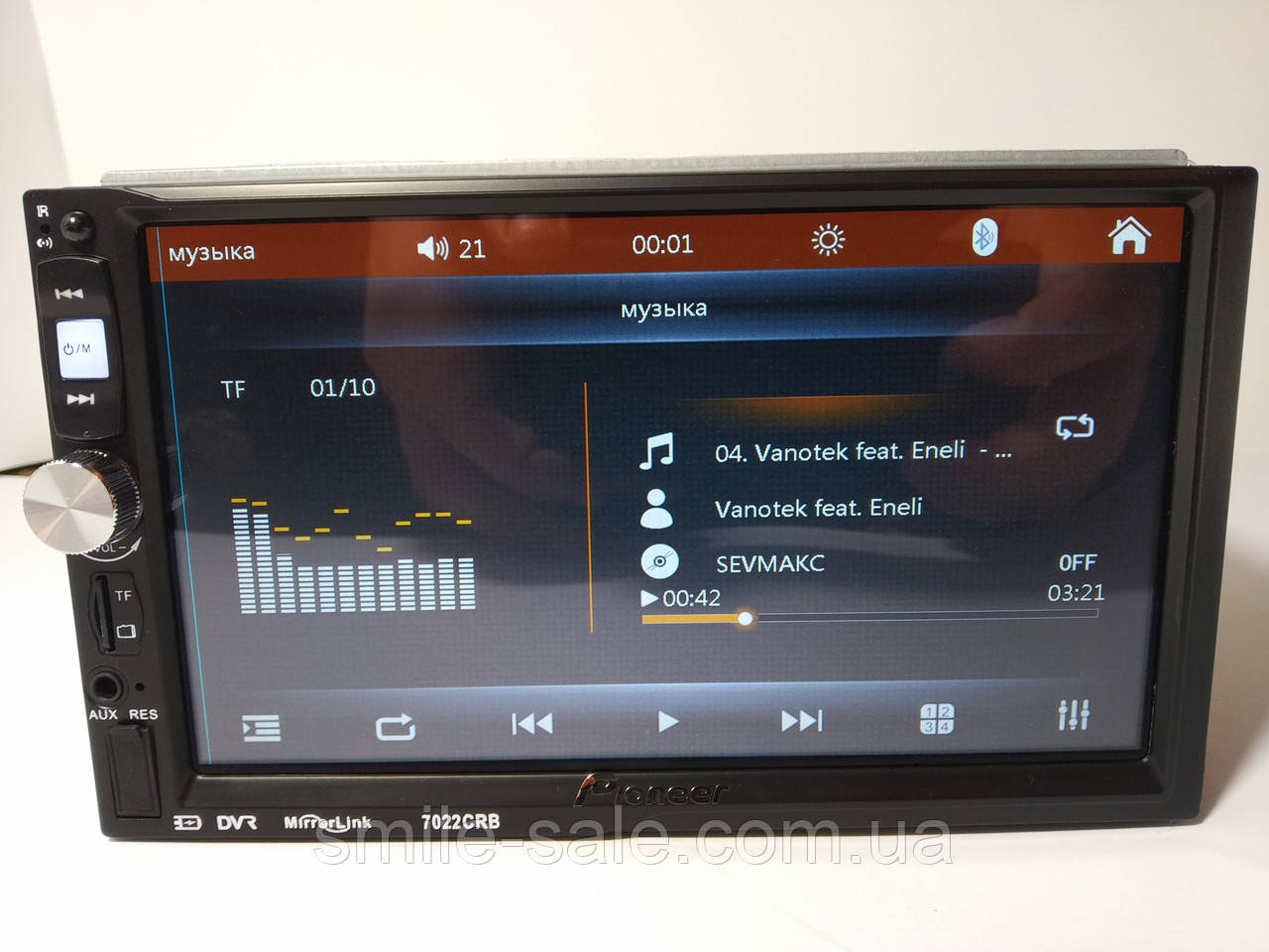 Автомагнитола 2Din Pioneer 7022CRB 7" Сенсор, Bluetooth, USB, FM+ ПОДАРКИ+КАМЕРА! - фото 5 - id-p570906688