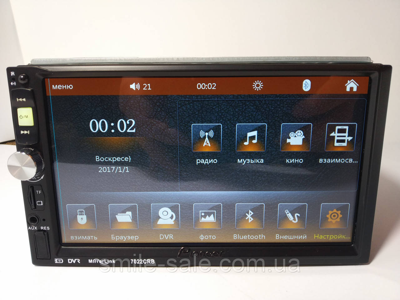 Автомагнитола 2Din Pioneer 7022CRB 7" Сенсор, Bluetooth, USB, FM+ ПОДАРКИ+КАМЕРА! - фото 6 - id-p570906688