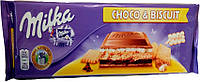 Шоколад молочний з печивом Milka Choco & Biscuit 300гр.