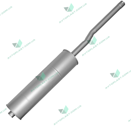Глушник-резонатор МАК Газель (борт) дв.402 (з труб.) (ви-во Videx)