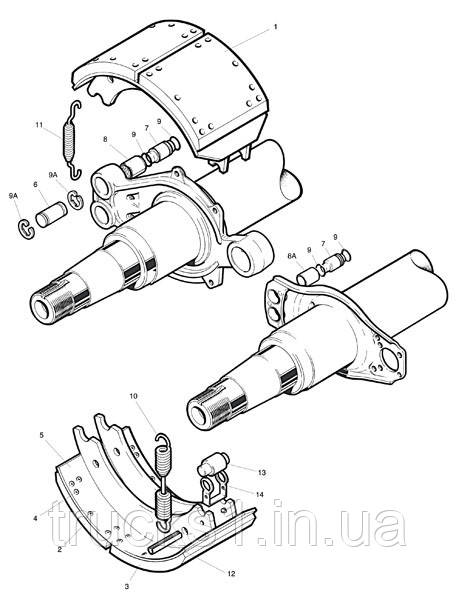 Вісь в сборі ROR TM TMT22510ACMX (MERITOR), фото 1