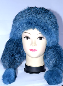 Жіноча модна зимове хутряна шапка вушанка