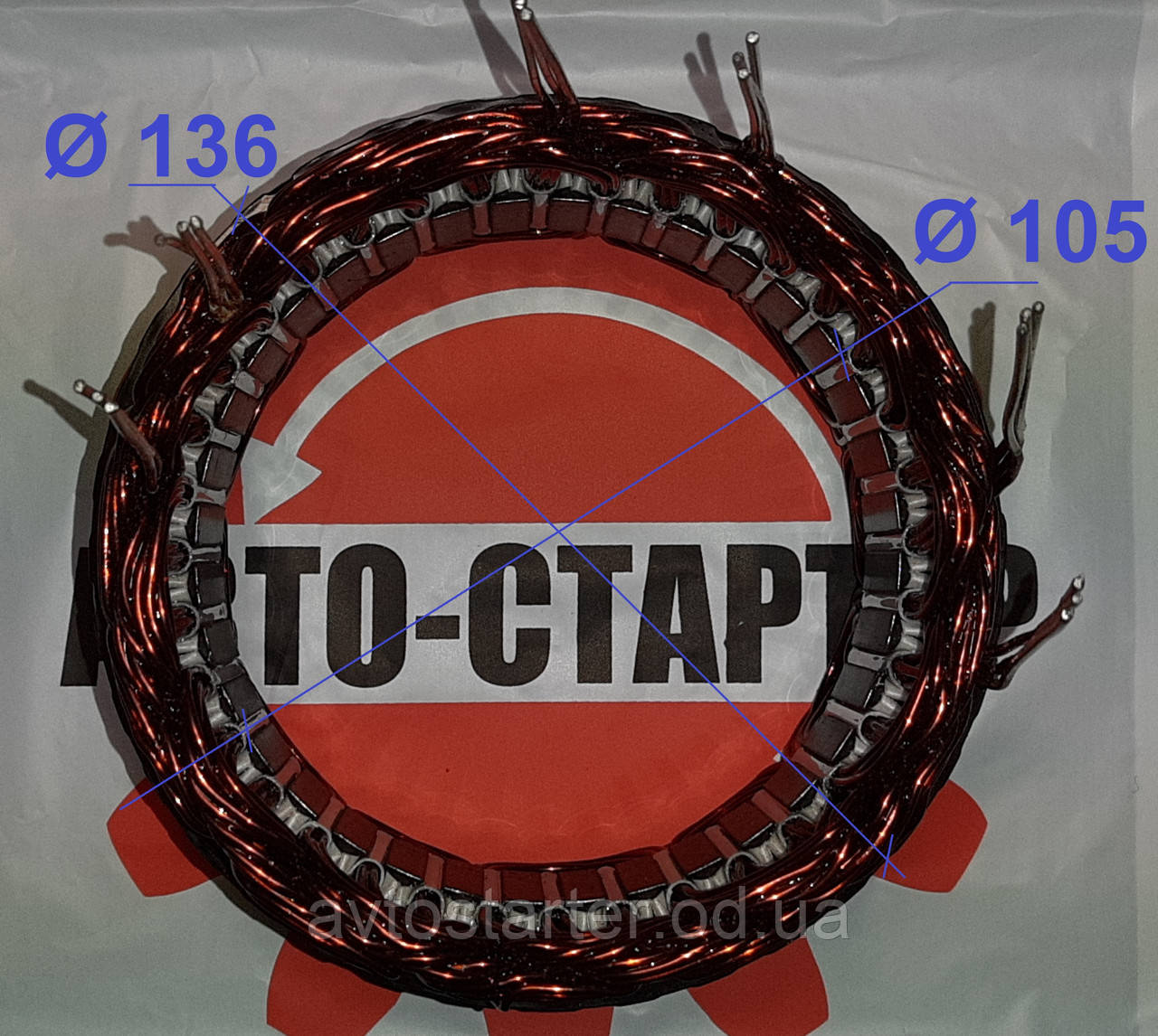 Статорна обмотка генератора CITROEN Jumper DACIA Dokker Lodgy FIAT Ducato FORD Ranger IVECO Daily PEUGEOT Box