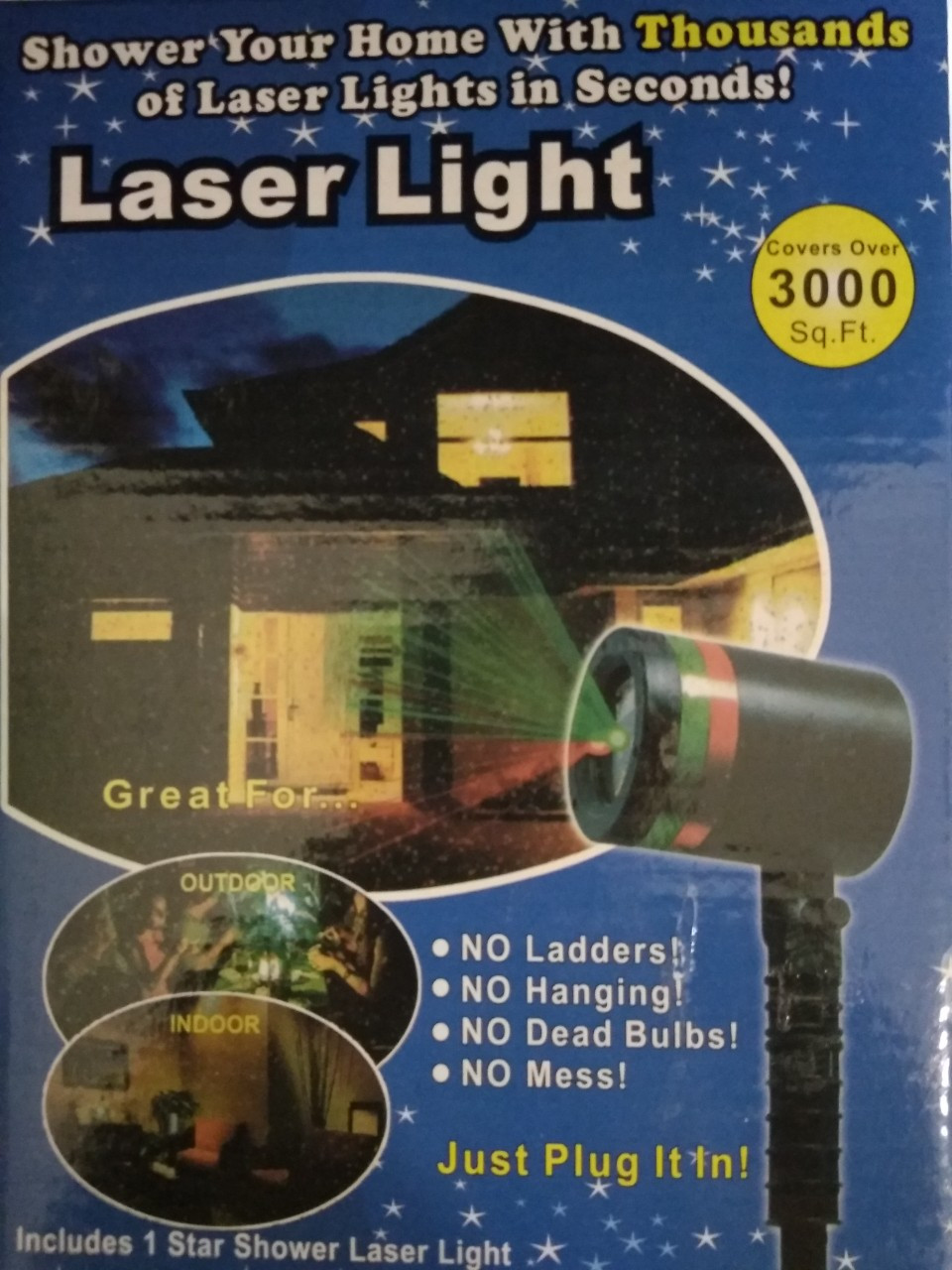 Лазерний проектор Laser Light (Star shower), фото 1