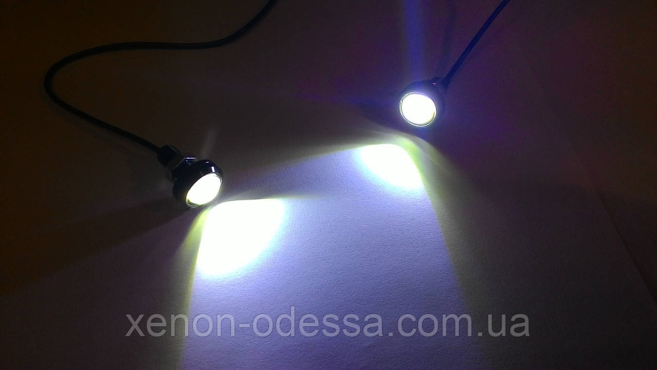 Яскраві DRL лінзи "Орлине око" COB LED EAGLE EYE 23 мм 3 W (Білий)