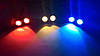 Яркие DRL линзы "Орлиный Глаз" COB LED EAGLE EYE 23мм 3W (Красный), фото 2