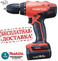 Дриль-шурупокр. акум. Мaktec MT070E (Li-Ion14,4V; 2х1,1Ач)/ by Makita