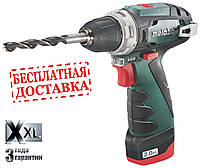 Дриль-шурупокр. Metabo PowerMaxx BS Basic (10.8 В; 2xLi-Power 2.0 Аг; 34Nm, кейс)/ 600080500