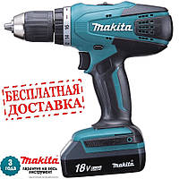 Дриль-шурупокр. акум. Мakita DF457DWE (Li-Ion 18V G-battery; 1,5Ач; 42/24Нм; 1,7кг)