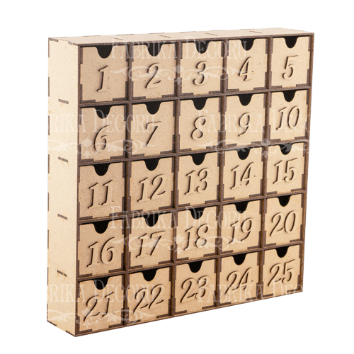 Заготівка для декорування "Адвент календар жіночий на 25 днів", фото 1