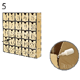 Заготівка для декорування "Адвент календар жіночий на 25 днів", фото 8