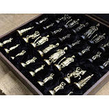 Шахові фігури "Запорізька Січ" бронзові (подарункові, ексклюзивні) в кейсі, фото 2