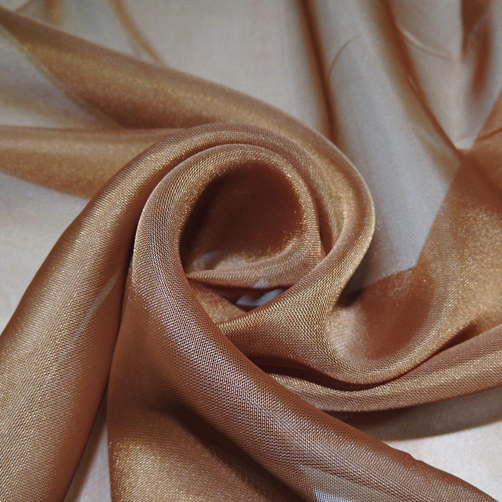 Вуаль тюль шифон коричнево-руда, ш.280