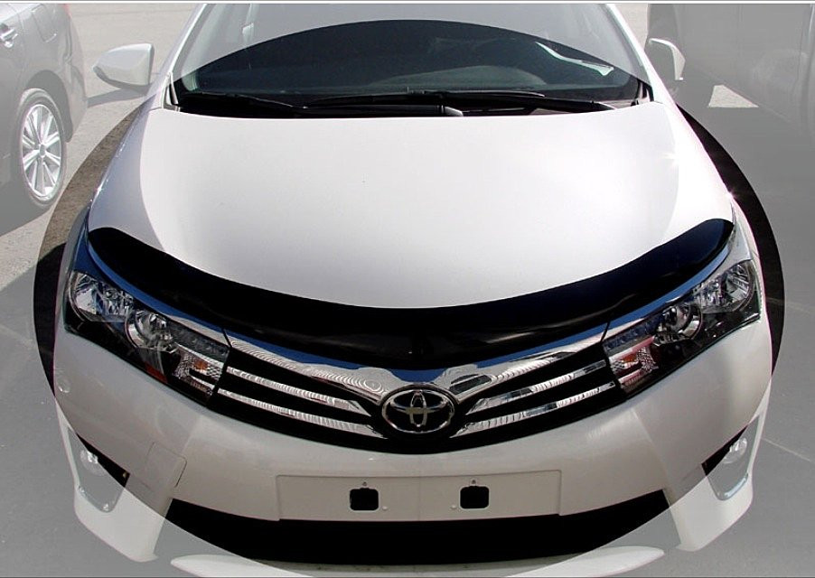 Дефлектор капота (мухобойка) Toyota Corolla 2013- (Toyota Королла) - фото 1 - id-p74604241