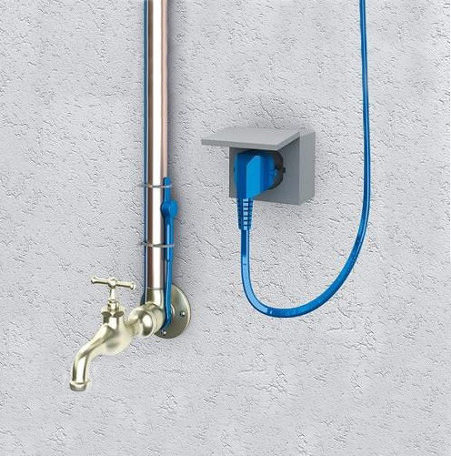 Греющий кабель для обогрева труб FS10 8м Hemstedt - фото 1 - id-p96571735