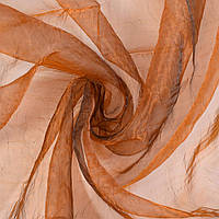 Органза жатая тюль коричнево-рыжая, ш.270 (30514.005)