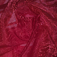 Органза жатая тюль красно-вишневая, ш.270 (30514.053)