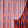 Органза тюль веселка плями горизонтальні фіолетові, червона темна, ш.285, фото 2