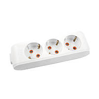 Колодка 3 гнізда з заземленням Multi-let VIKO, 0493