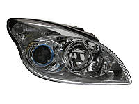 Права передня фара Hyundai i30 2007-2012 H7/H1 автом. рег., хром.рамка 221-1146R-LD-EM