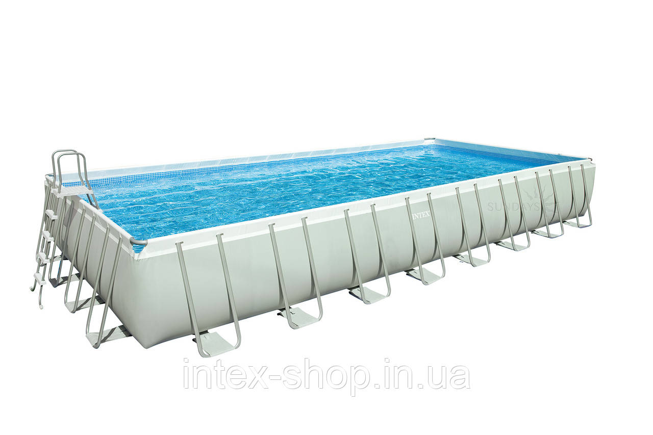 Каркасний басейн Intex 28376/26376 хлорогенератор-озонатор (975x488x132 см)