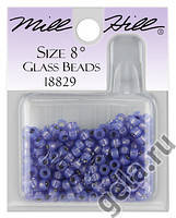 18829 бісер Mill Hill, 8 Opal Cornflower Magnifica Glass Beads