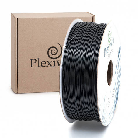 Пластик в котушці PETG 1,2 кг/400 м, Plexiwire, Чорний, фото 1