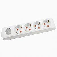 Колодка 4 гнізда з заземленням та вимикачем Multi-let VIKO