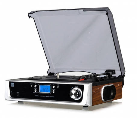 НІМЕЦЬКИЙ TURNTABLE з динаміками і AUX IN RADIO, фото 2
