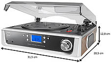 НІМЕЦЬКИЙ TURNTABLE з динаміками і AUX IN RADIO, фото 2