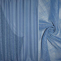 Льон фолк полегшений для штор синьо-блакитний, ш.280