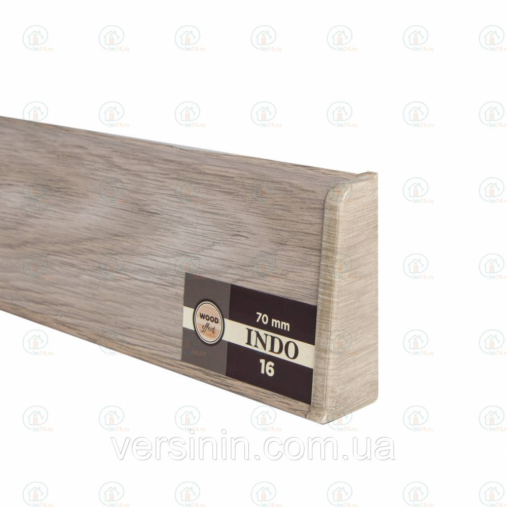 Плінтус підлоговий "Arbiton INDO" колір Дуб кавказький №16, розмір 2500х70х26мм, фото 1