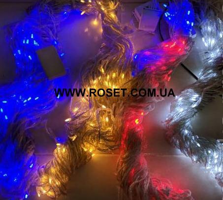 LED гирлянда занавес "Водопад" 480 ламп 3х3 м (Белый, Синий, Желтый,Мульти) - фото 4 - id-p11427397