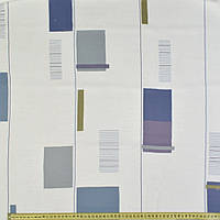 Органза деворе тюль квадраты бежевые, синие, фиолетовые, белая, ш.140 (37235.002)