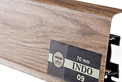 Плінтус підлоговий "Arbiton INDO" колір Дуб вишуканий №09, розмір 2500х70х26мм