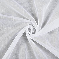 Лен гардинный полоски ниточные густые, штрихи, белый с утяжелителем, ш.300 (37408.057)