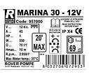 Самовсмоктуючий насос 24В (12В) - 3м3/год, Rover MARINA (Італія), фото 2