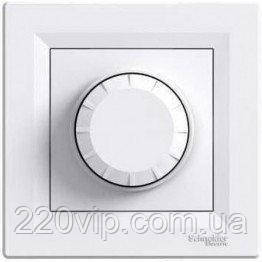 Світлорегулятор (димер) поворотний 315 Вт Schneider Electric Asfora Білий EPH6600121, фото 1