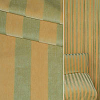 Велюр хлопковый мебельный в полоску 18мм желтую и зеленую, ш.150 (39030.004)
