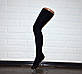 Високі, довгі жіночі гольфи, чорні гетри з носком вище коліна, шерсть, фото 4