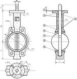 Затвор Баттерфляй — Китай Ду250, фото 3