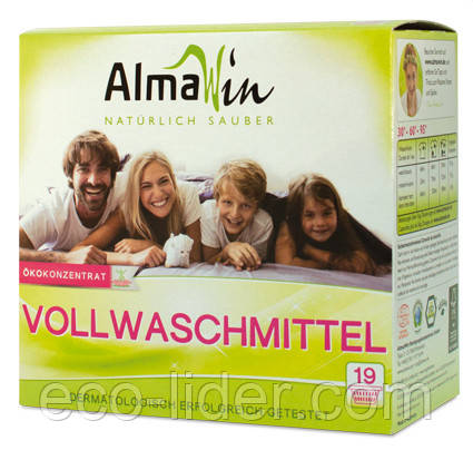 Органічний пральний порошок для білої та кольорової білизни AlmaWin, Німеччина 2 кг, 2 кг