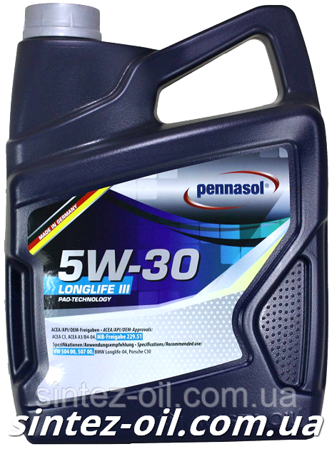 Масло моторное PENNASOL LONGLIFE III SAE 5W-30 (5л)
