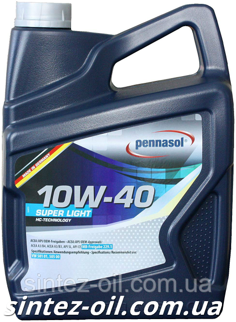 Олива моторна PENNASOL Super Light SAE 10W-40 (5 л)