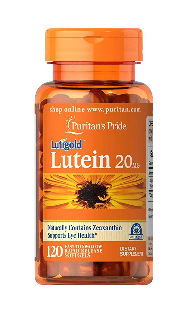 Лютеїн Puritan's Pride Lutein 20 мг with Zeaxanthin 120 капс.