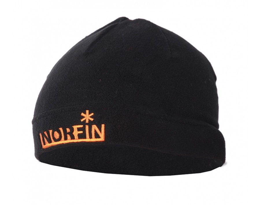 Шапка флісова підліткова Norfin FLEECE JUNIOR (чорна) р.L, фото 1