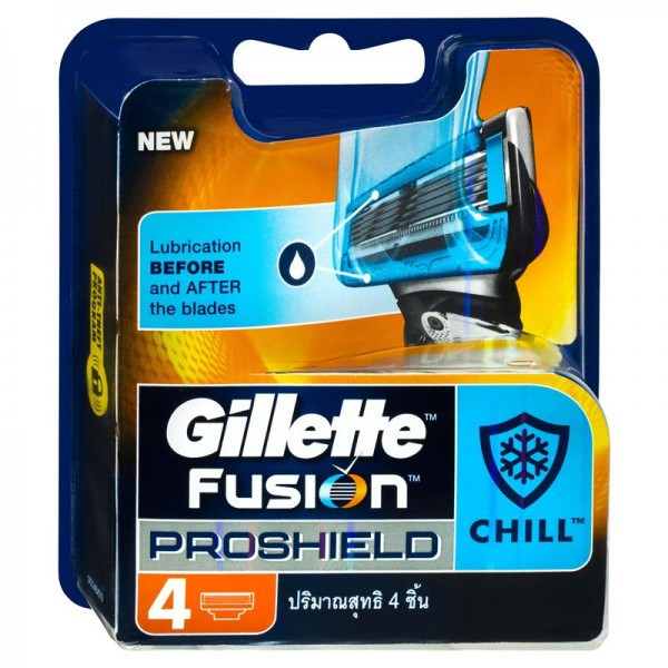 Леза Gillette Fusion Proshield Chill паковання 4 шт.