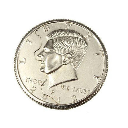 Реквізит для фокусів | Відкушування монети (Bite Coin) Half Dollar, фото 1