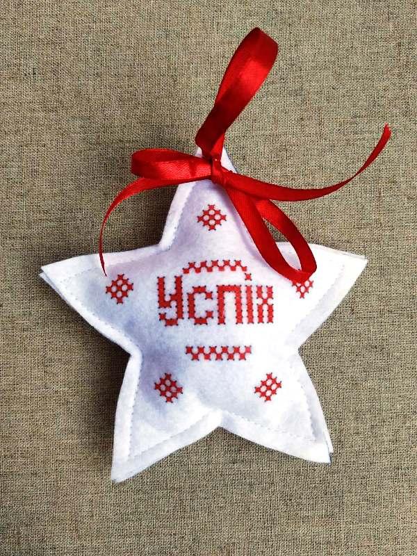 ШНФ-039. Заготівля для вишивки бісером Новорічна іграшка., фото 1